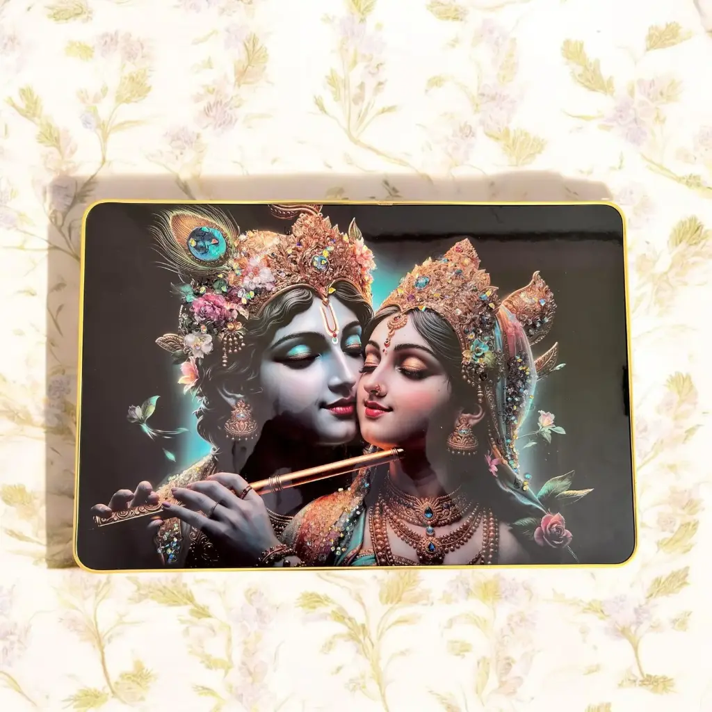 Radhey Krishn Golden Frame
