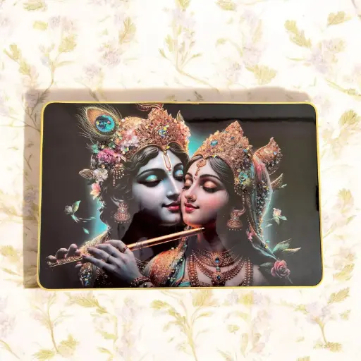 Radhey Krishn Golden Frame